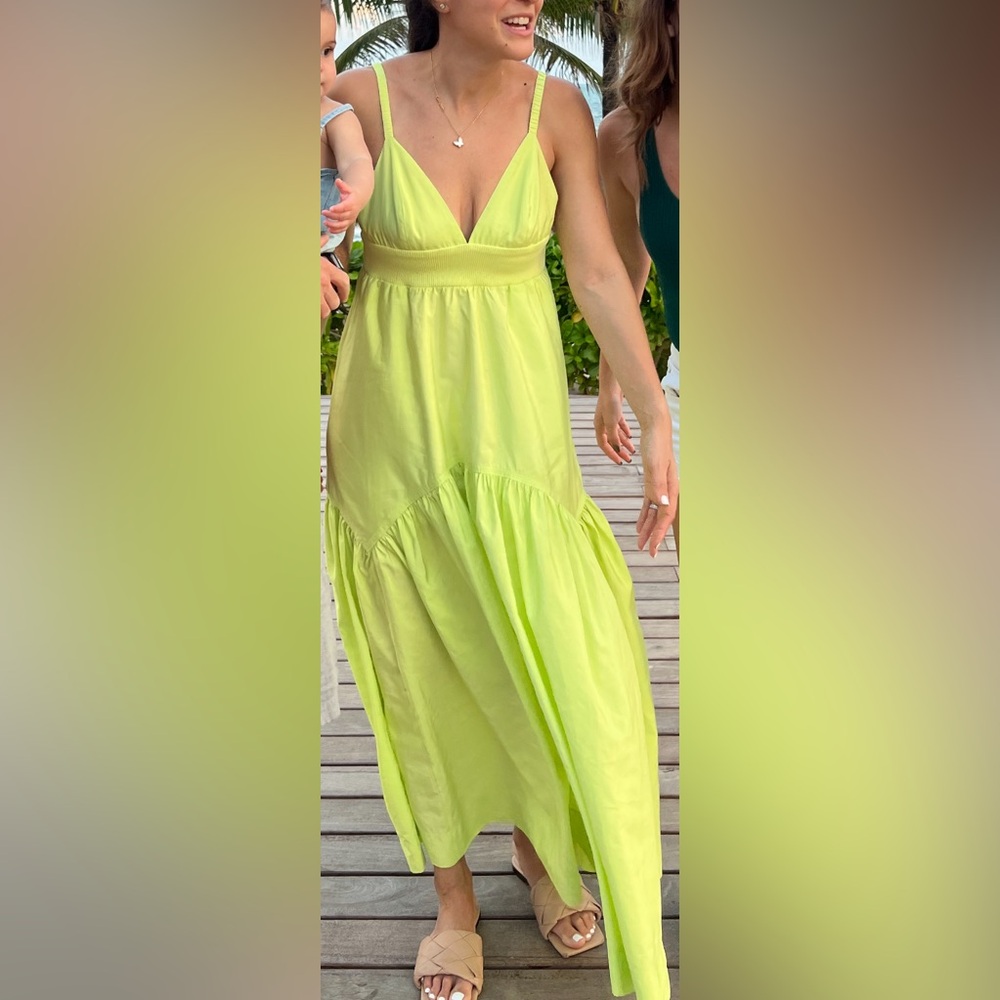 A.L.C maxi dress - yellow - size small